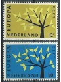 NETHERLANDS 1962 Europe 2v MNH**