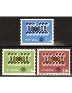 PORTUGAL 1962 Europe 3v MNH**
