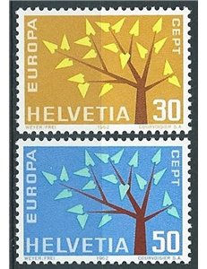 SWITZERLAND 1962 Europe 2v MNH**