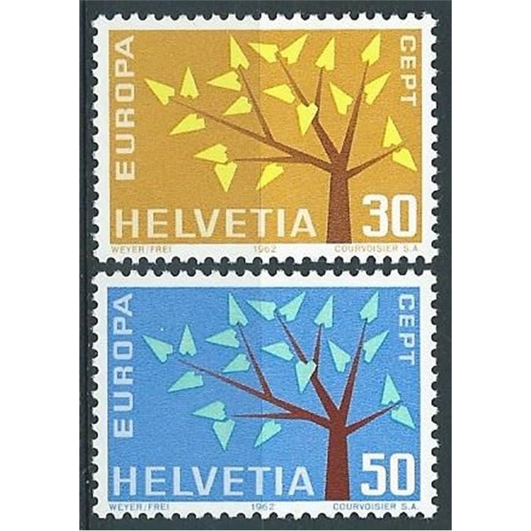 SVIZZERA 1962 Europa 2v MNH**