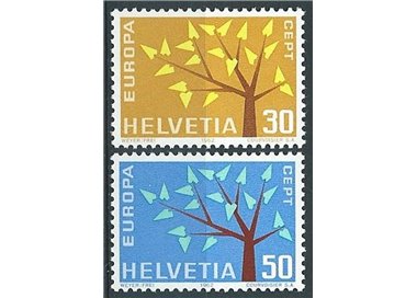 SWITZERLAND 1962 Europe 2v MNH**