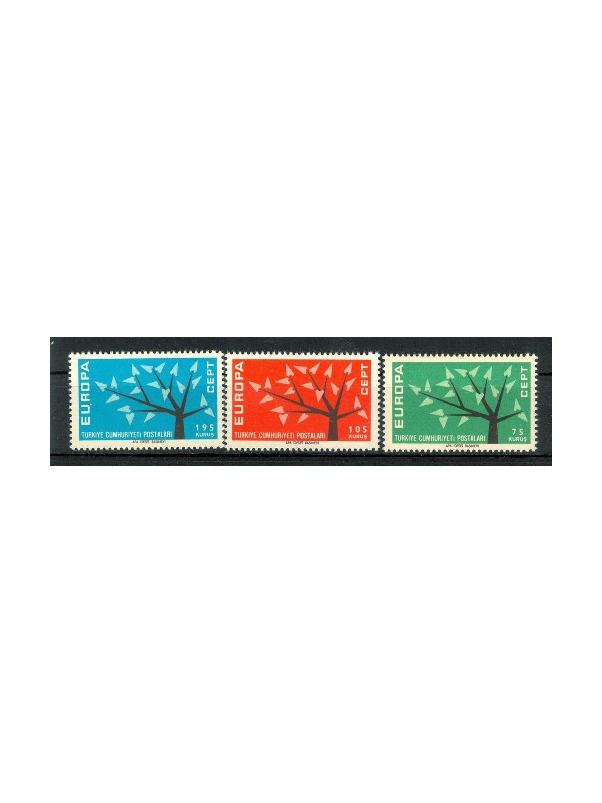 TURCHIA 1962 Europa 3v MNH**