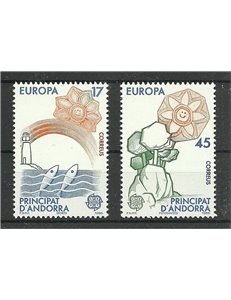 ANDORRA SPAGNOLA 1986 Europa 2v MNH**