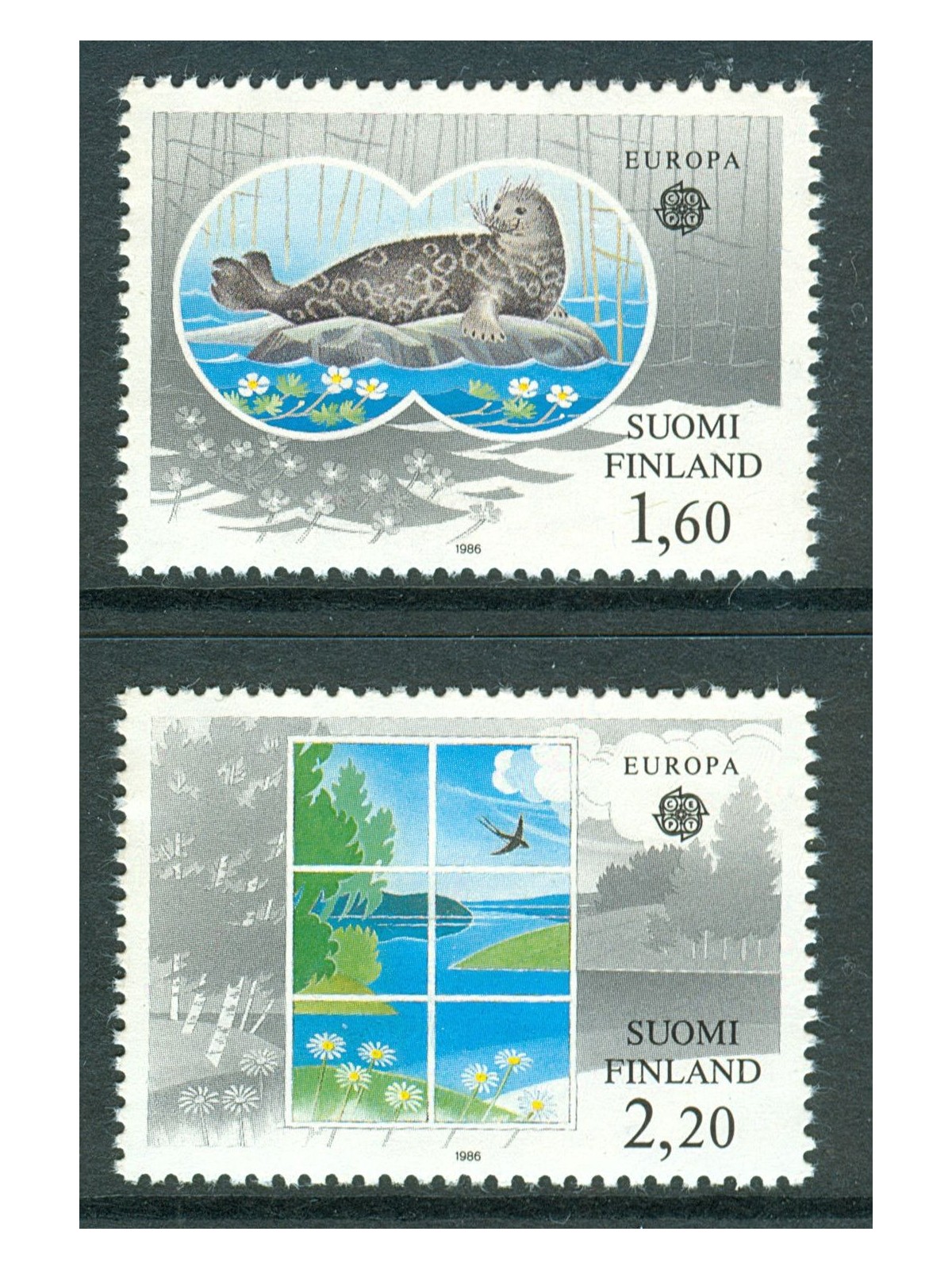 FINLANDIA 1986 Europa 2v MNH**