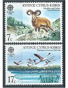 CYPRUS 1986 Europe 2v MNH**