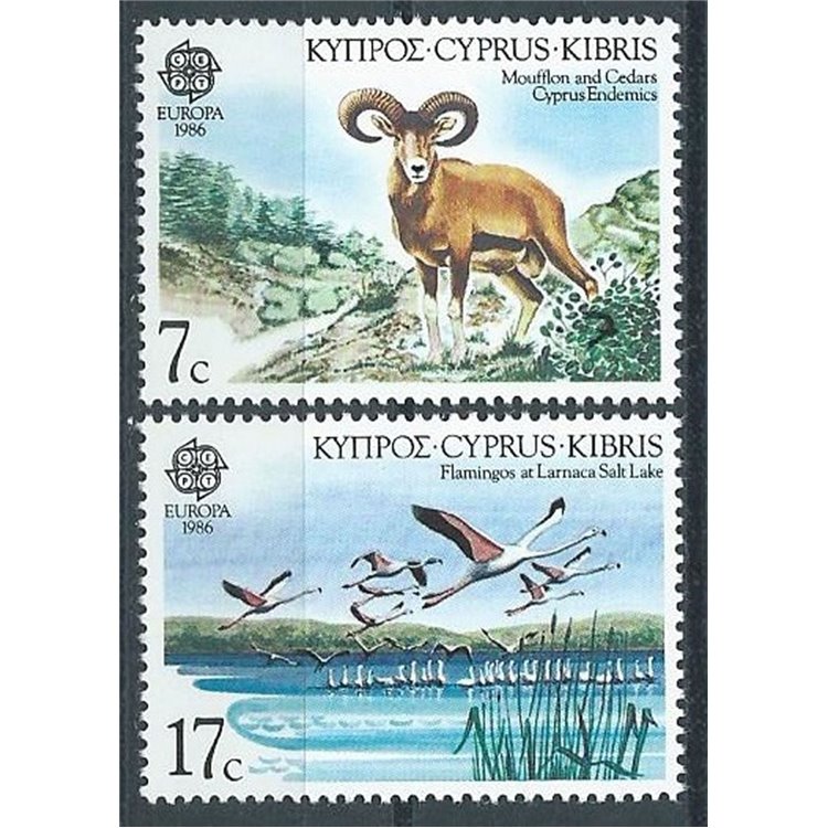 CYPRUS 1986 Europe 2v MNH**