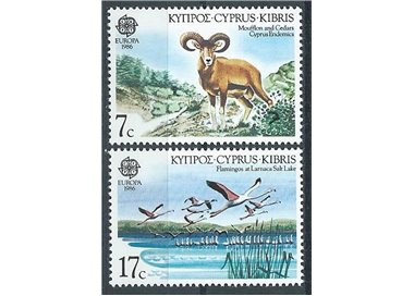 CIPRO 1986 Europa 2v MNH**
