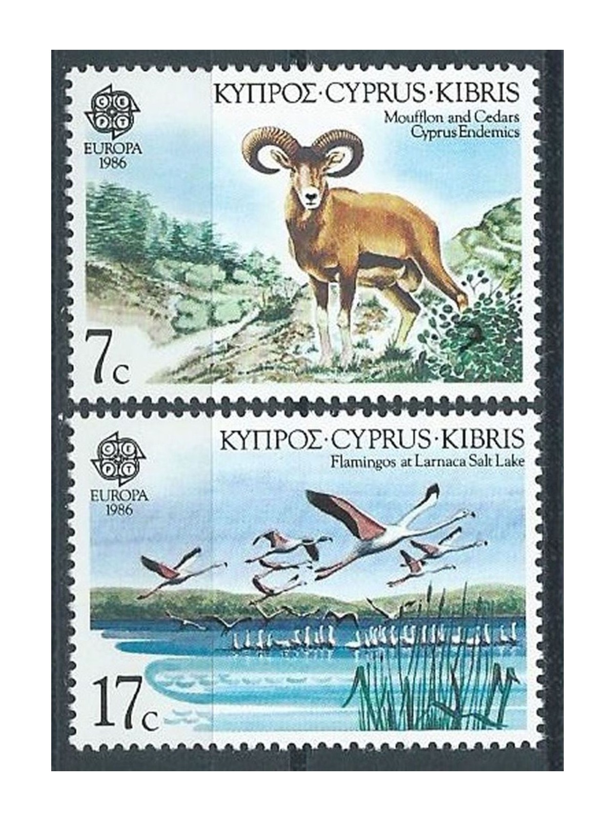 CYPRUS 1986 Europe 2v MNH**