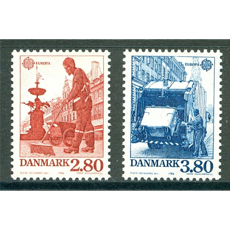 DANIMARCA 1986 Europa 2v MNH**
