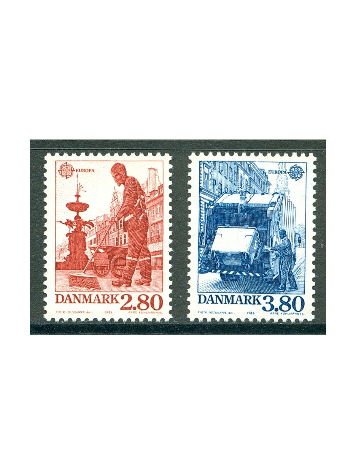 DENMARK 1986 Europe 2v MNH**