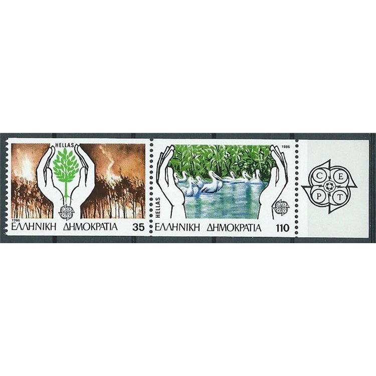 GRECIA 1986 Europa (da LB) 2v MNH**