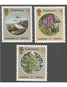 GUERNSEY 1986 Europe 3v MNH**