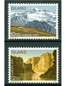 ICELAND 1986 Europe 2v MNH**