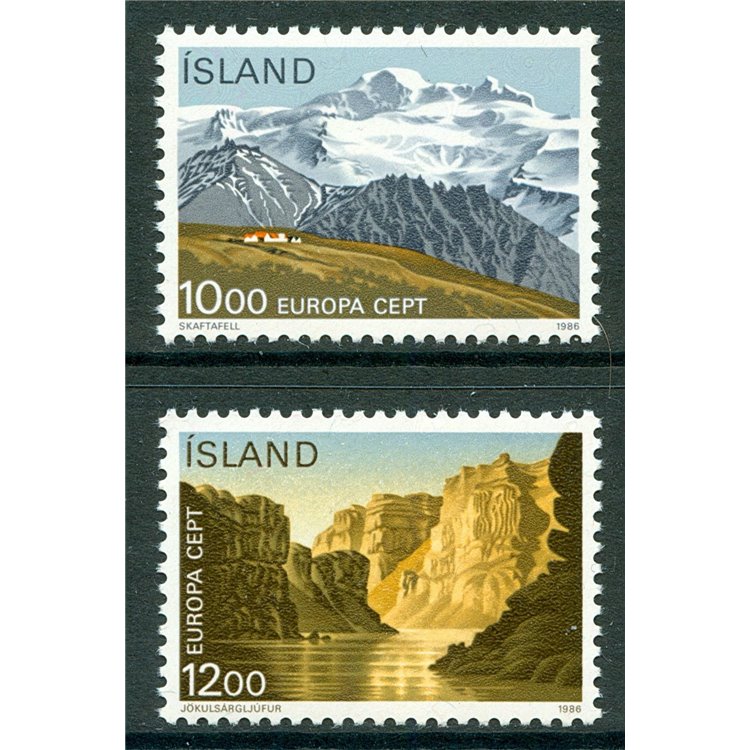 ICELAND 1986 Europe 2v MNH**