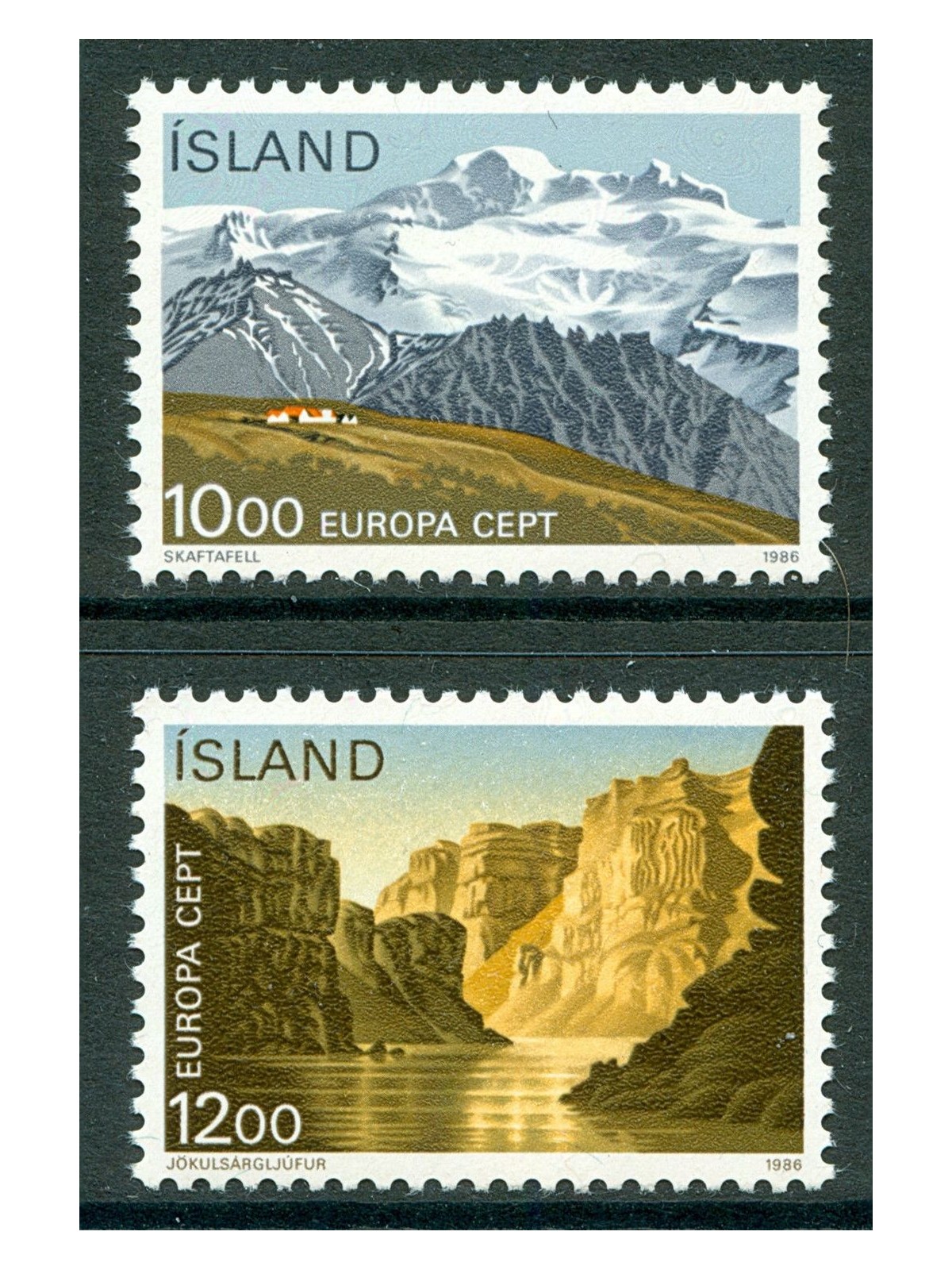 ICELAND 1986 Europe 2v MNH**