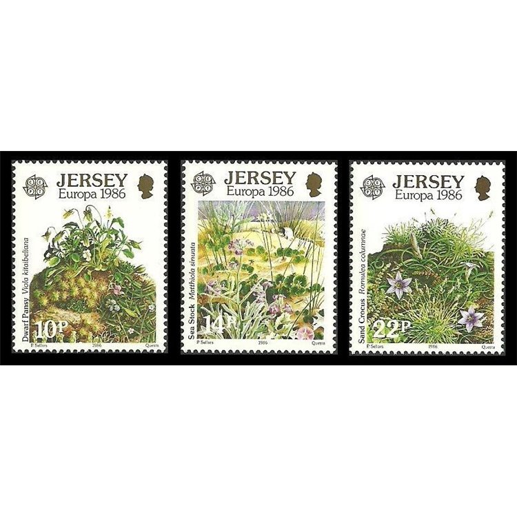 JERSEY 1986 Europa 3v MNH**