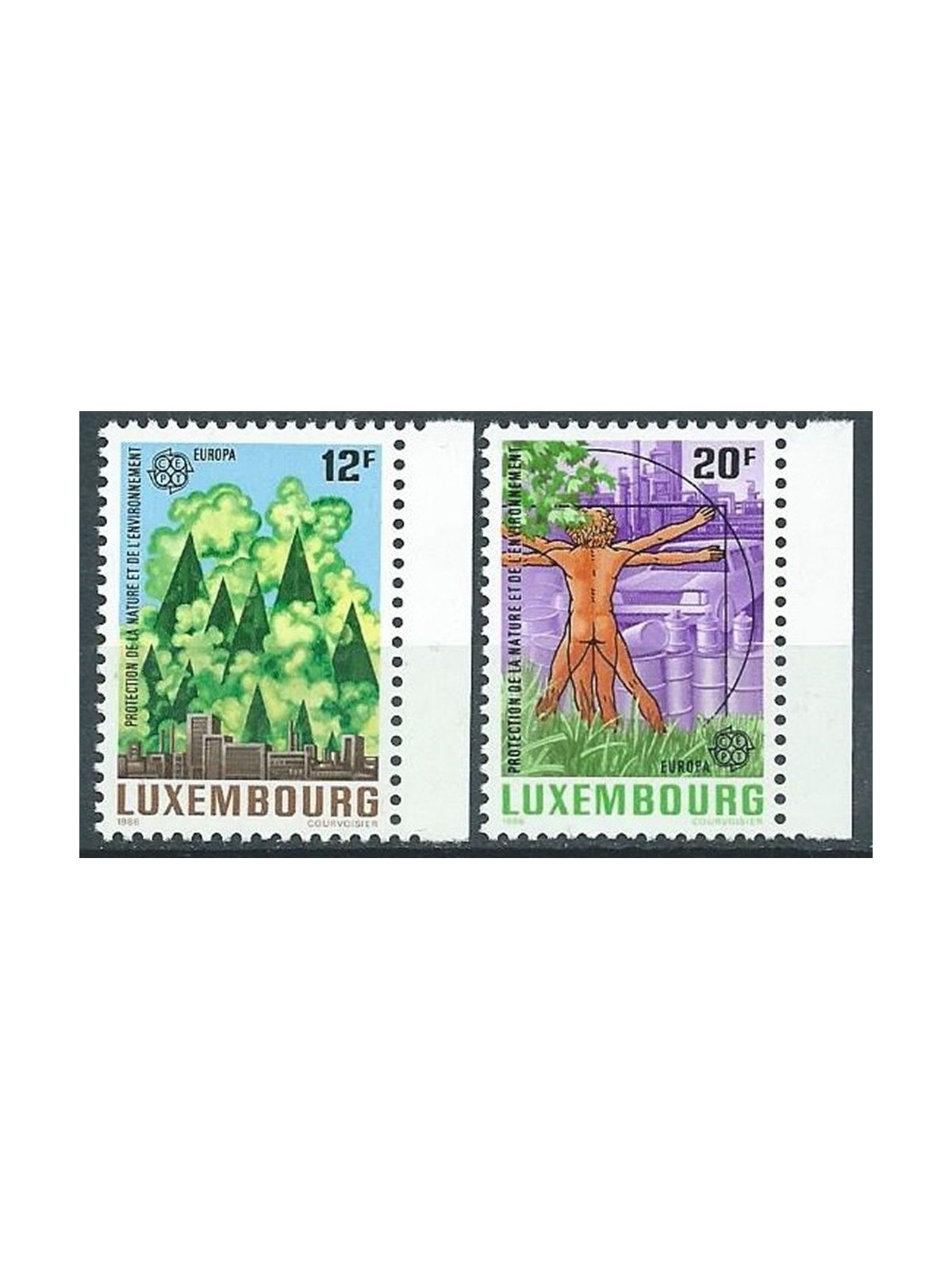 LUXEMBOURG 1986 Europe 2v MNH**