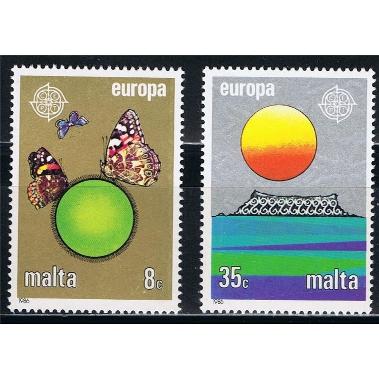 MALTA 1986 Europa 2v MNH**