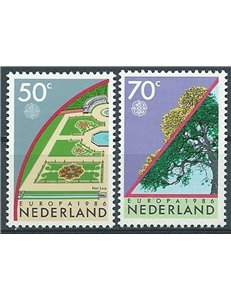 NETHERLANDS 1986 Europe 2v MNH**