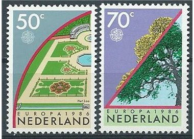 NETHERLANDS 1986 Europe 2v MNH**