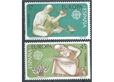 SPAIN 1986 Europe 2v MNH**
