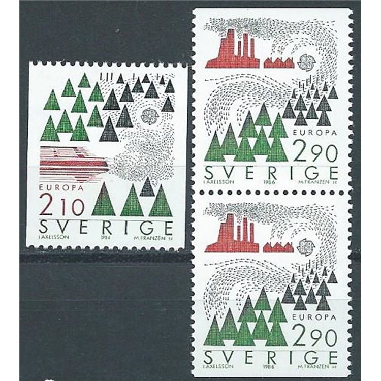 SWEDEN 1986 Europe 3v MNH**