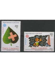 Türkiye 1986 Europe 2v MNH**