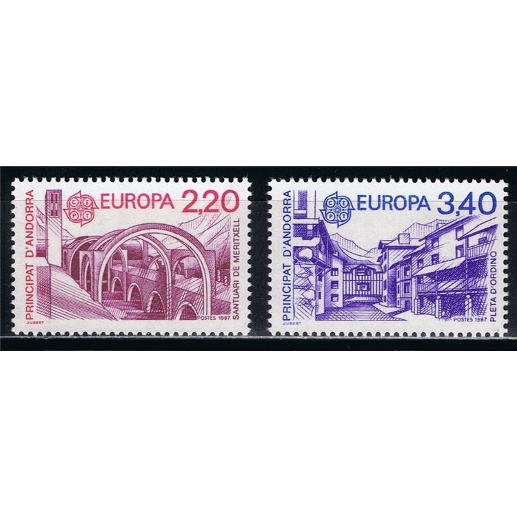 ANDORRA FRANCESE 1987 Europa 2v MNH**