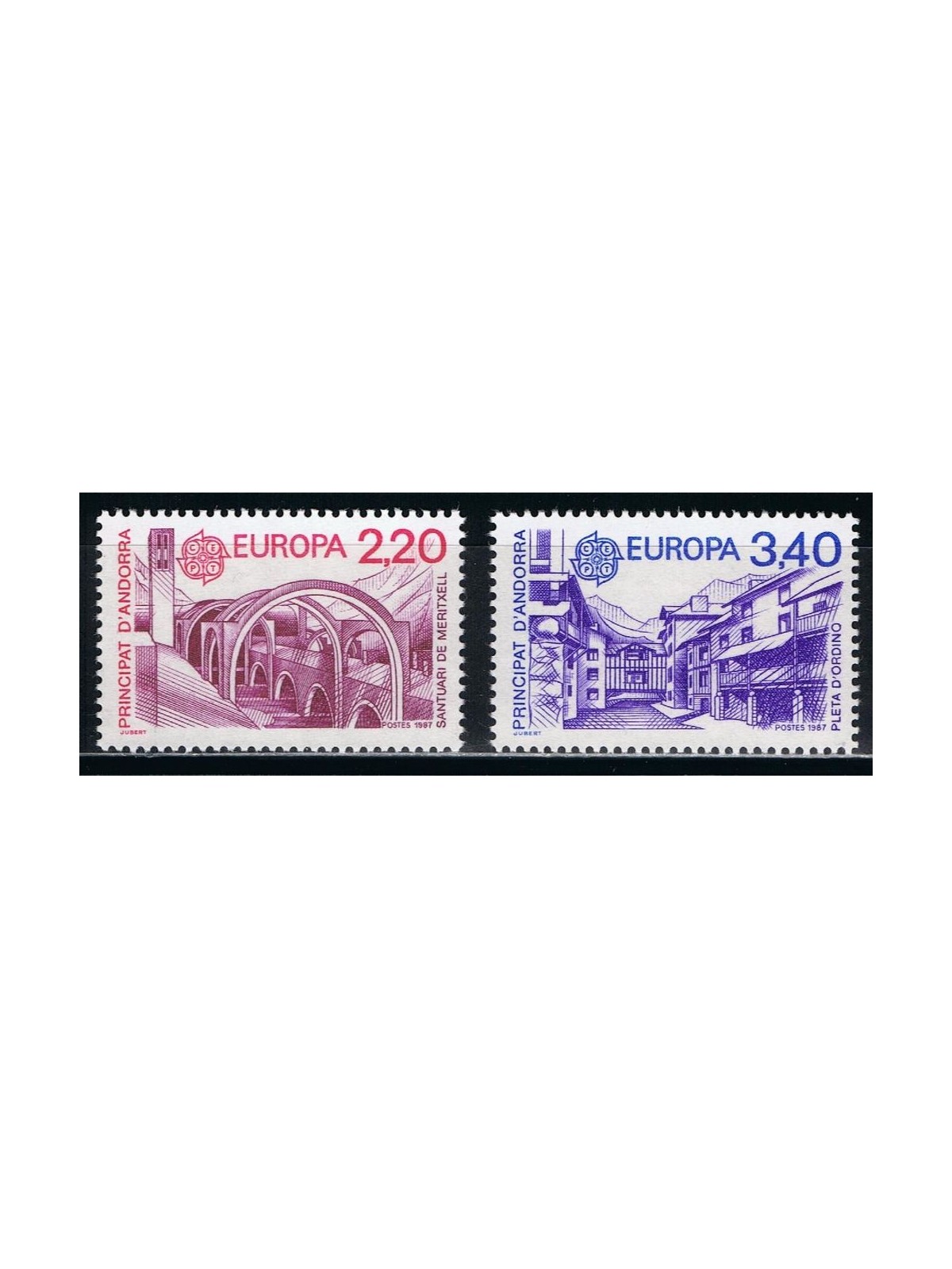 ANDORRA FRANCESE 1987 Europa 2v MNH**