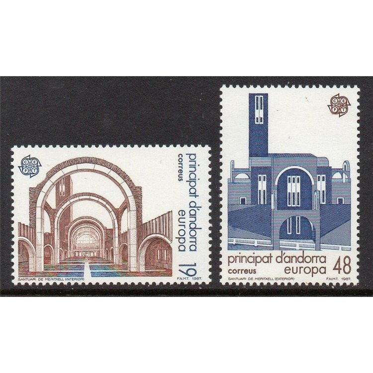ANDORRA SPAGNOLA 1987 Europa 2v MNH**