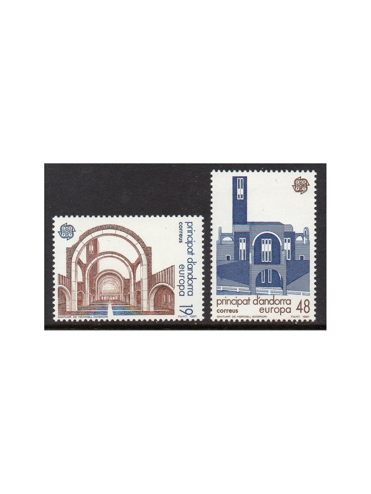 ANDORRA SPANISH 1987 Europe 2v MNH**