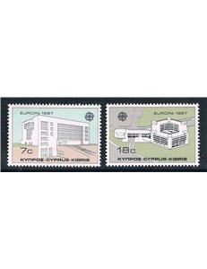 CYPRUS 1987 Europe 2v MNH**