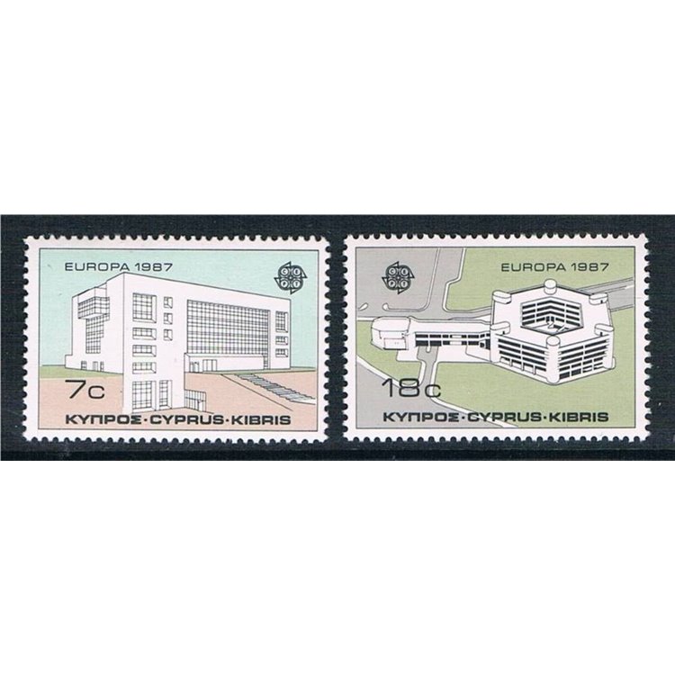 CYPRUS 1987 Europe 2v MNH**
