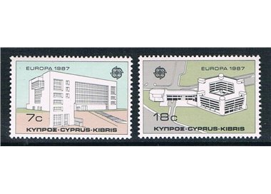 CIPRO 1987 Europa 2v MNH**