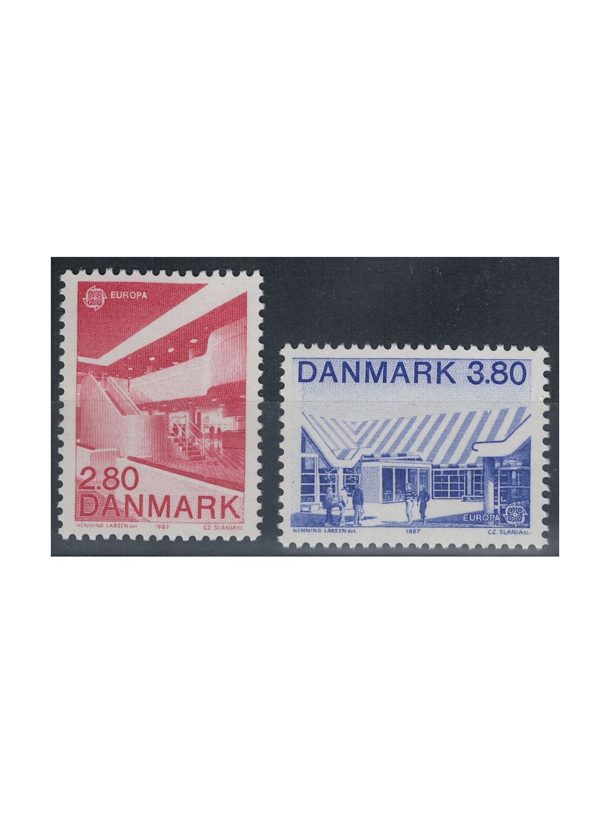 DENMARK 1987 Europe 2v MNH**