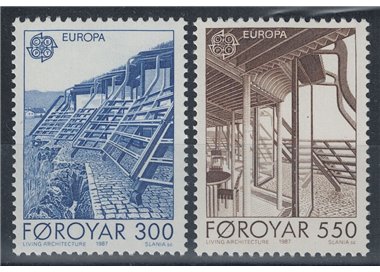 FAROE ISLANDS 1987 Europe 2v MNH**