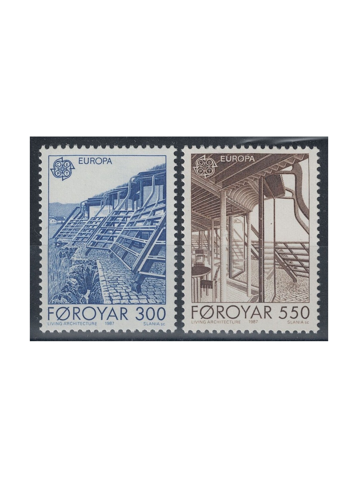 FAROE ISLANDS 1987 Europe 2v MNH**