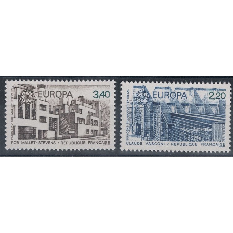 FRANCE 1987 Europe 2v MNH**