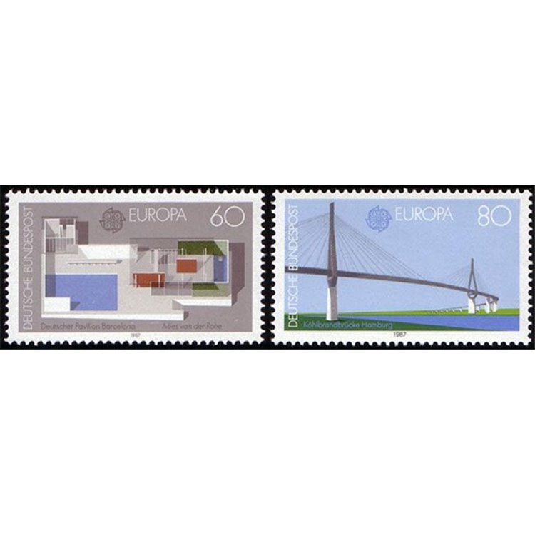 GERMANY BRD 1987 Europe 2v MNH**