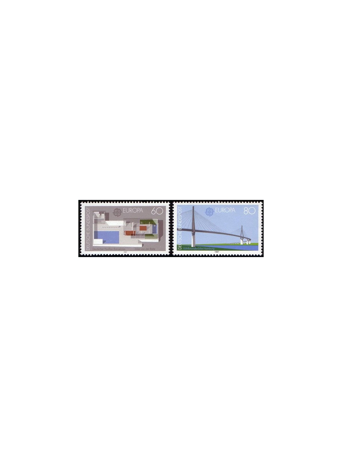 GERMANY BRD 1987 Europe 2v MNH**