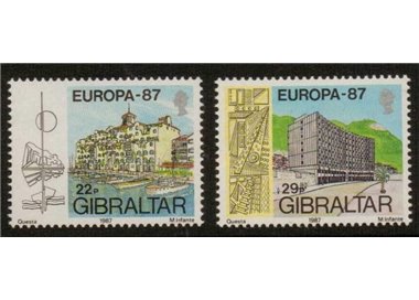 GIBRALTAR 1987 Europe 2v MNH**