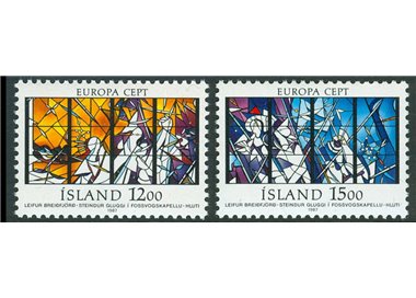 ISLANDA 1987 Europa 2v MNH**