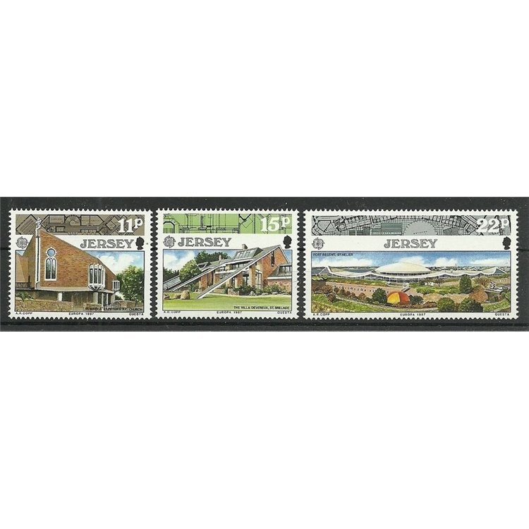 JERSEY 1987 Europe 3v MNH**