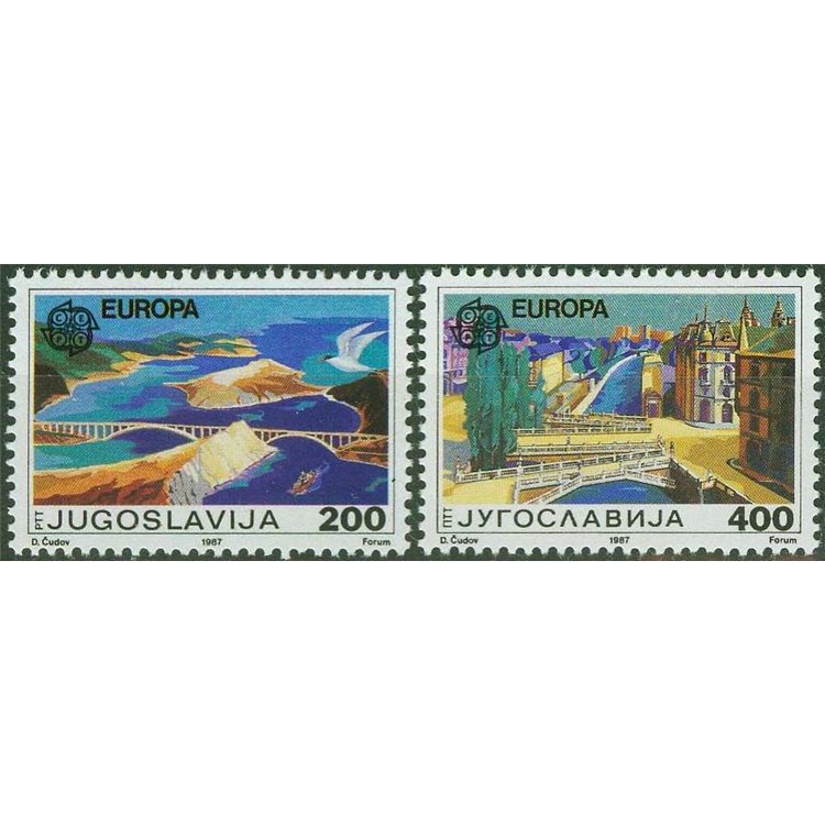 YUGOSLAVIA 1987 Europe 2v MNH**