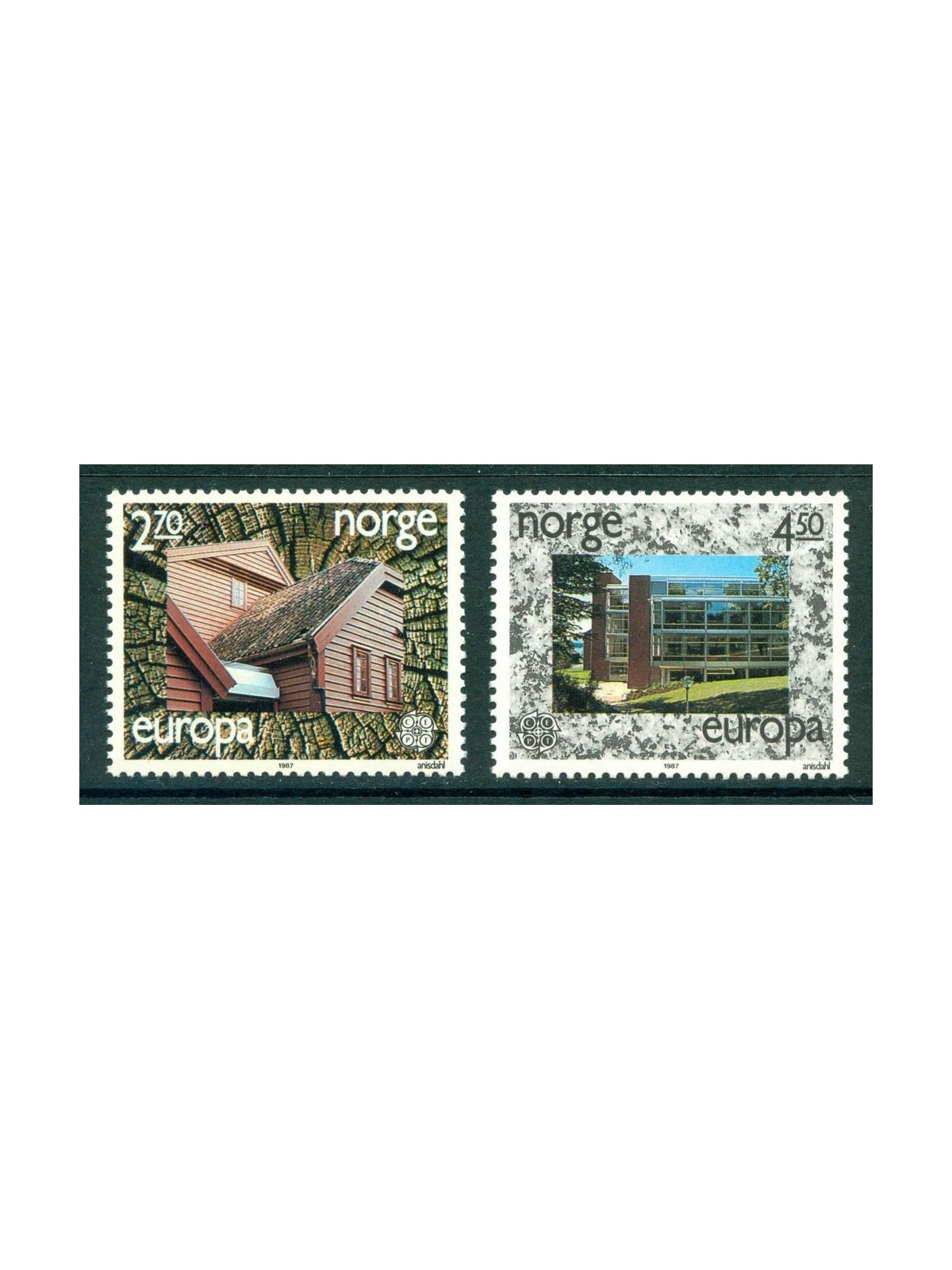 NORWAY 1987 Europe 2v MNH**