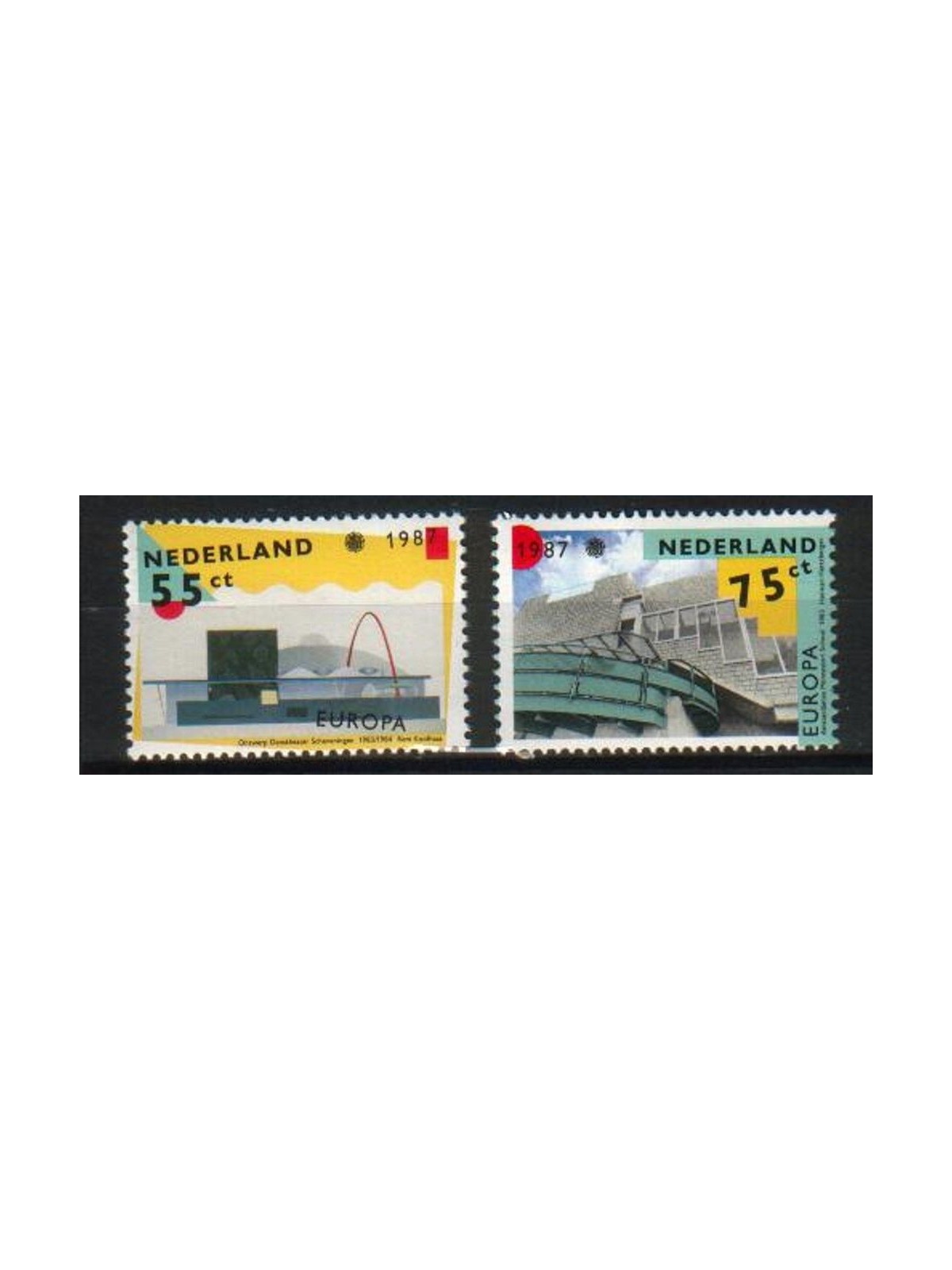 NETHERLANDS 1987 Europe 2v MNH**