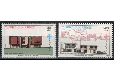 Türkiye 1987 Europe 2v MNH**