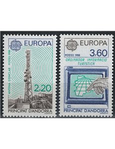 ANDORRA FRANCESE 1988 Europa 2v MNH**