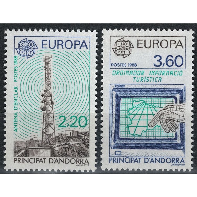 FRENCH ANDORRA 1988 Europe 2v MNH**