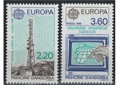 FRENCH ANDORRA 1988 Europe 2v MNH**